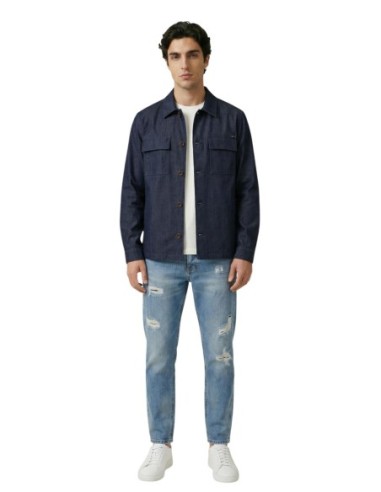 Gianni Lupo Chemise homme bleue lyocell