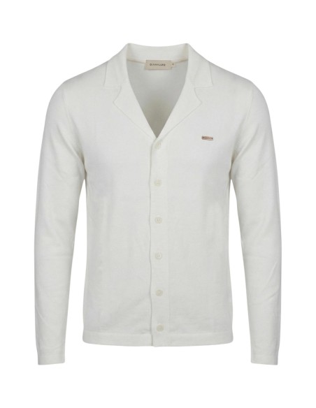 Gianni Lupo Cardigan homme blanc col V