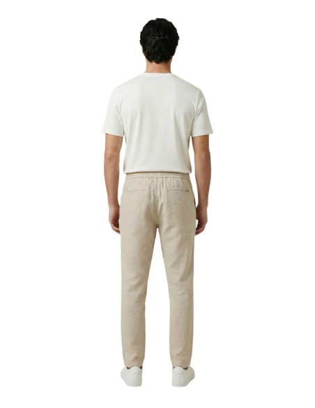 Gianni Lupo Pantalon homme beige lyocell
