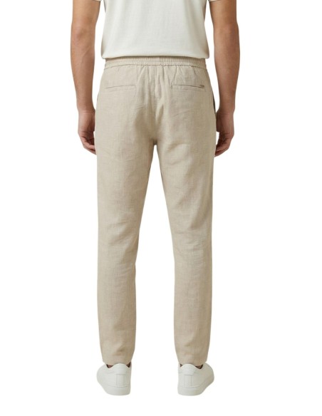 Gianni Lupo Pantalon homme beige lyocell