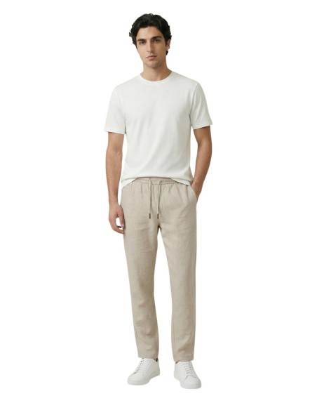 Gianni Lupo Pantalon homme beige lyocell