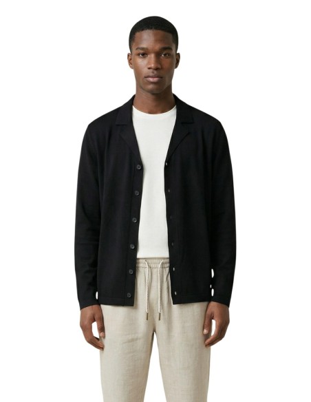Gianni Lupo Cardigan homme noir col V