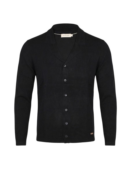 Gianni Lupo Cardigan homme noir col V