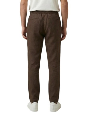 Gianni Lupo Pantalon homme marron lyocell