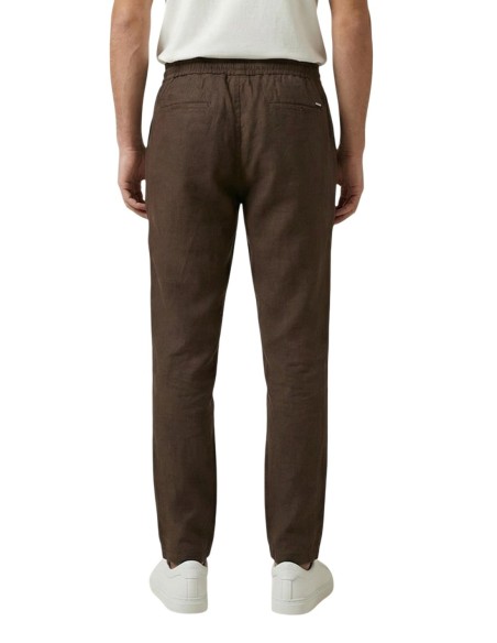 Gianni Lupo Pantalon homme marron lyocell