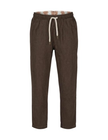 Gianni Lupo Pantalon homme marron lyocell
