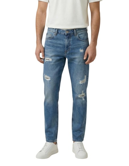 Gianni Lupo Jean homme bleu azur usé