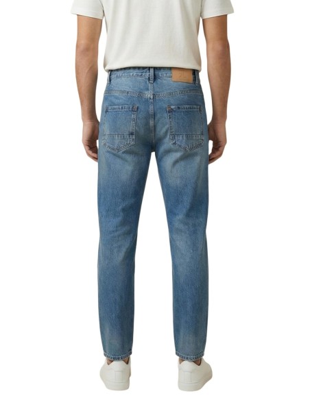 Gianni Lupo Jean homme bleu azur usé