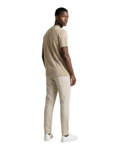Gianni Lupo T‑shirt homme beige viscose
