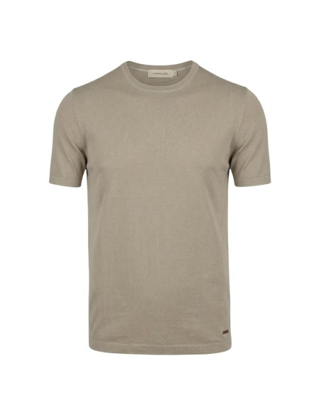 Gianni Lupo T‑shirt homme beige viscose