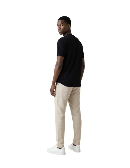 Gianni Lupo T‑shirt homme noir viscose