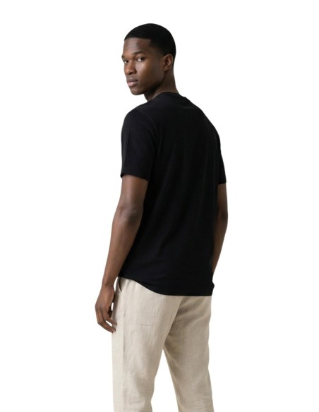 Gianni Lupo T‑shirt homme noir viscose