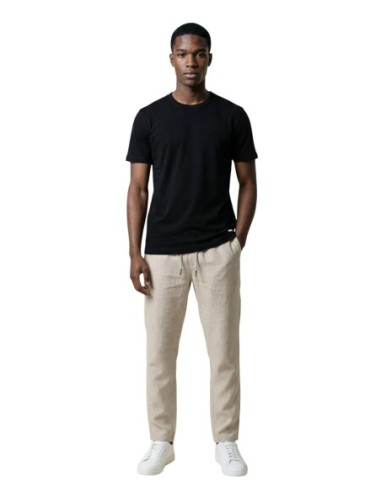 Gianni Lupo T‑shirt homme noir viscose