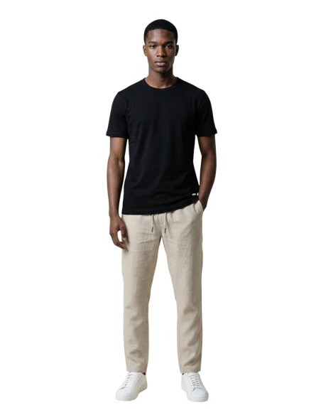 Gianni Lupo T‑shirt homme noir viscose