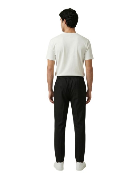 Gianni Lupo Pantalon homme noir à lacets