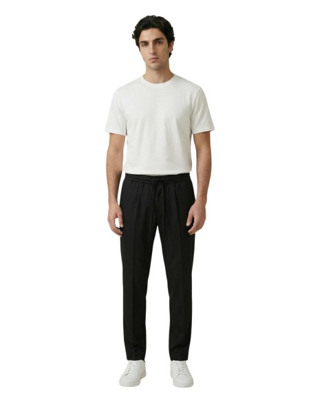 Gianni Lupo Pantalon homme noir à lacets