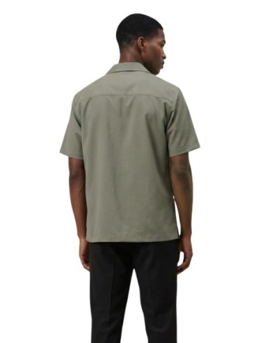 Gianni Lupo Chemise homme verte manches courtes