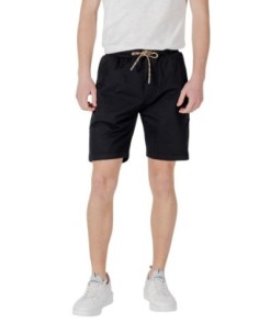 Gianni Lupo Bermuda homme noir coton