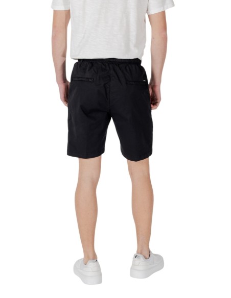 Gianni Lupo Bermuda homme noir coton