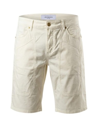 Jeckerson Bermuda homme blanc slim