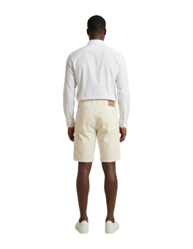 Jeckerson Bermuda homme blanc slim