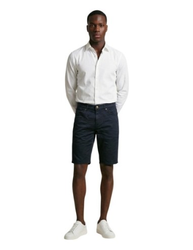 Jeckerson Bermuda homme bleu slim