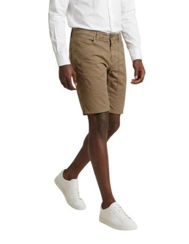 Jeckerson Bermuda homme beige slim