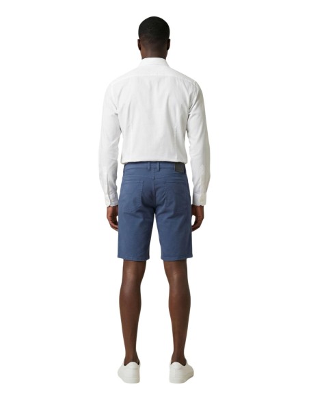 Jeckerson Bermuda homme bleu coton