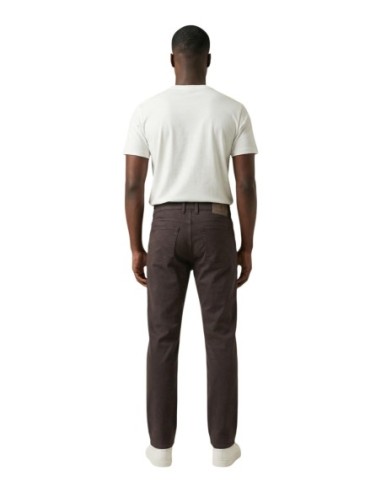 Jeckerson Pantalon homme marron stretch