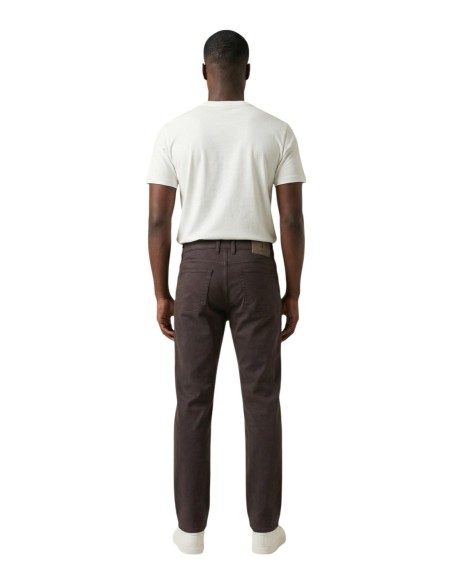 Jeckerson Pantalon homme marron stretch