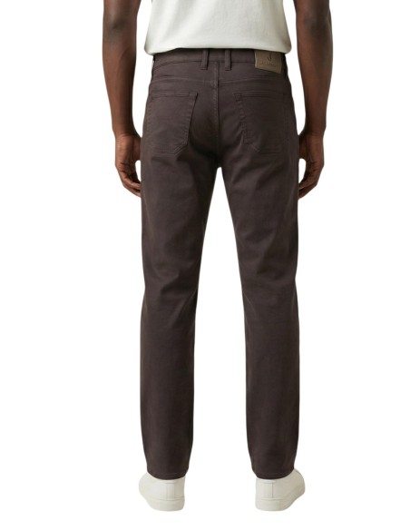 Jeckerson Pantalon homme marron stretch