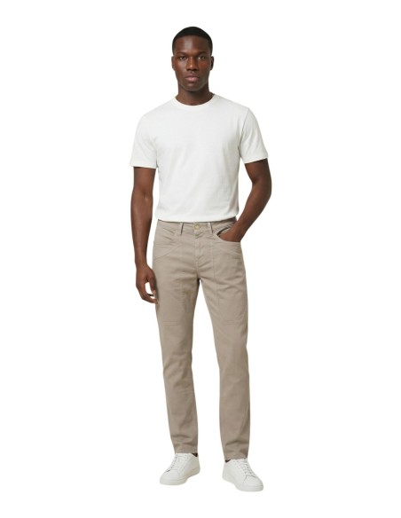 Jeckerson Pantalon homme beige stretch