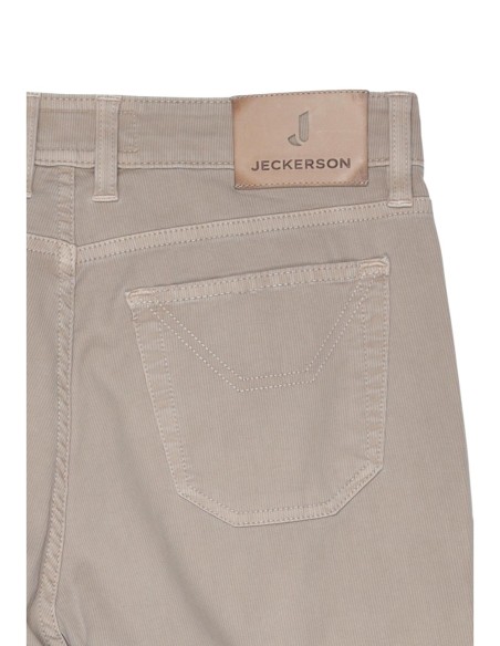 Jeckerson Pantalon homme beige stretch