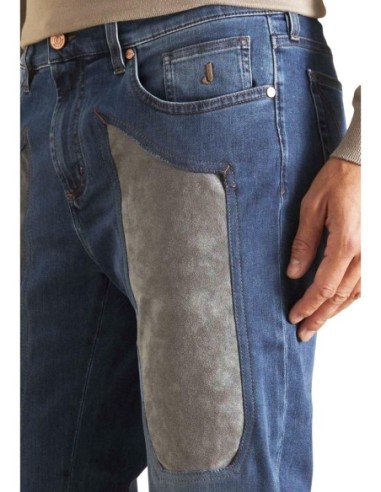 Jeckerson Jean homme bleu stretch