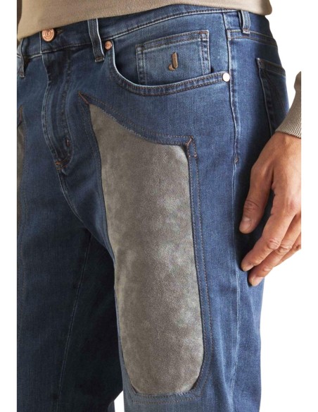 Jeckerson Jean homme bleu stretch