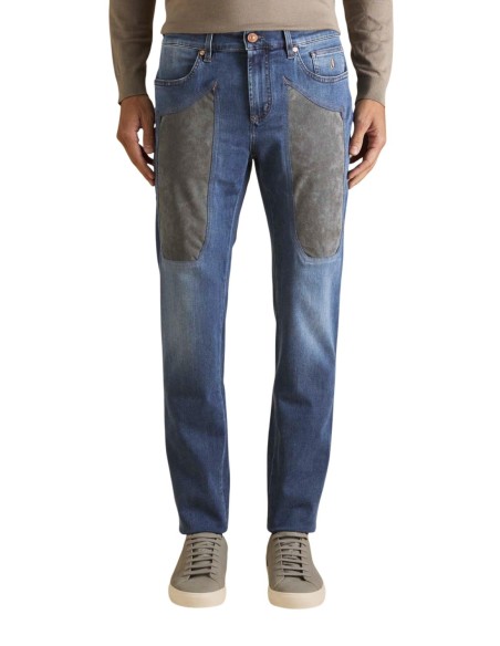 Jeckerson Jean homme bleu stretch