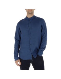 Timberland Chemise homme bleue lin