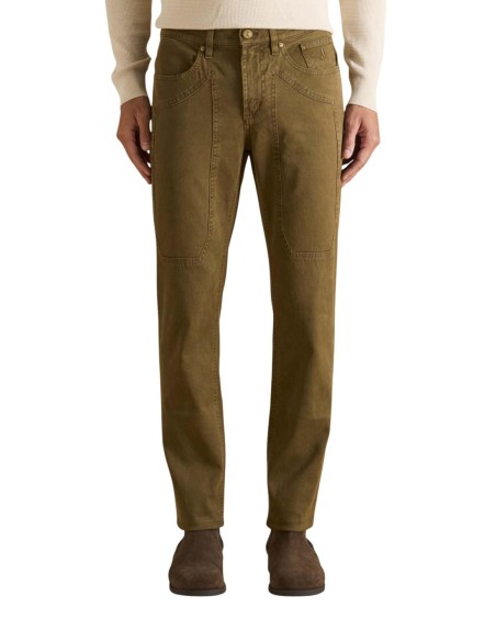 Jeckerson Pantalon homme vert chenille
