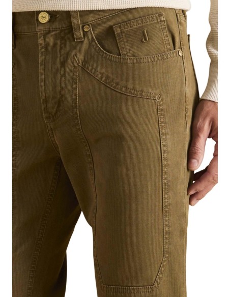 Jeckerson Pantalon homme vert chenille