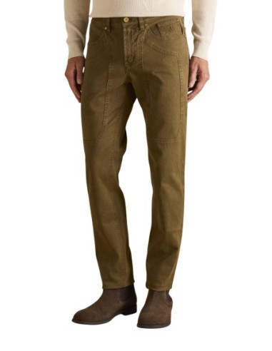 Jeckerson Pantalon homme vert chenille