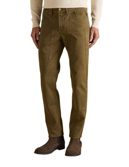 Jeckerson Pantalon homme vert chenille