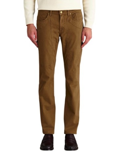 Jeckerson Pantalon homme marron chenille