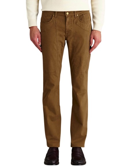 Jeckerson Pantalon homme marron chenille