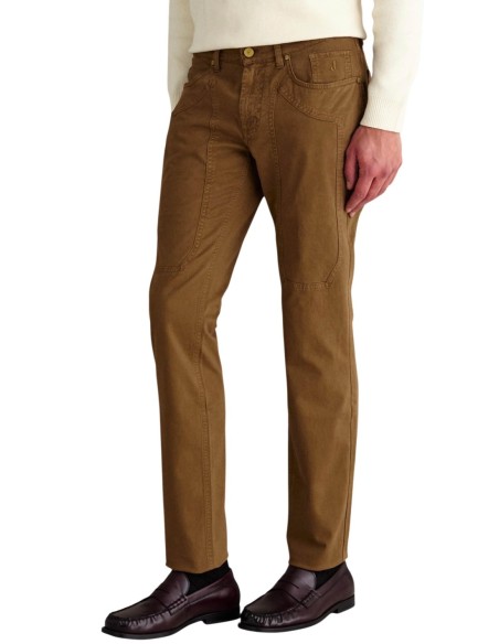 Jeckerson Pantalon homme marron chenille