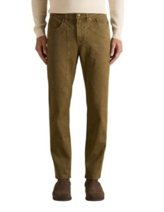 Jeckerson Pantalon homme marron coton lyocell