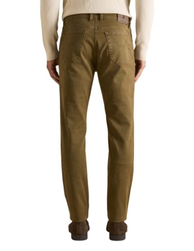 Jeckerson Pantalon homme marron coton lyocell