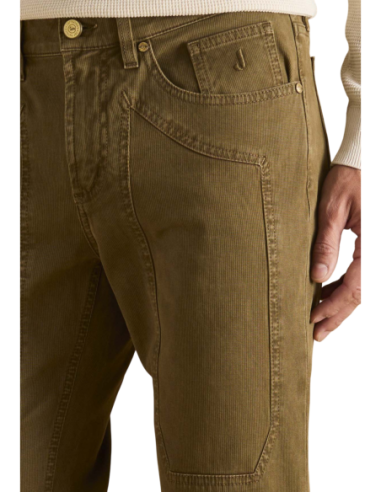 Jeckerson Pantalon homme marron coton lyocell