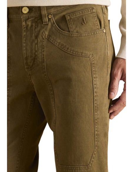 Jeckerson Pantalon homme marron coton lyocell