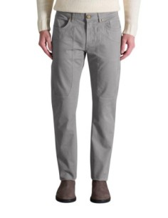 Jeckerson Pantalon homme gris coton stretch