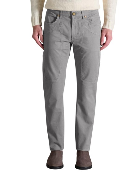 Jeckerson Pantalon homme gris coton stretch